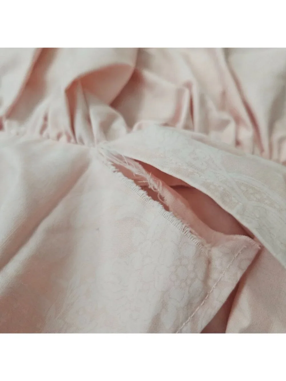 Ralph Lauren Pink Avery Damask Ruffled Standard Pillow Sham